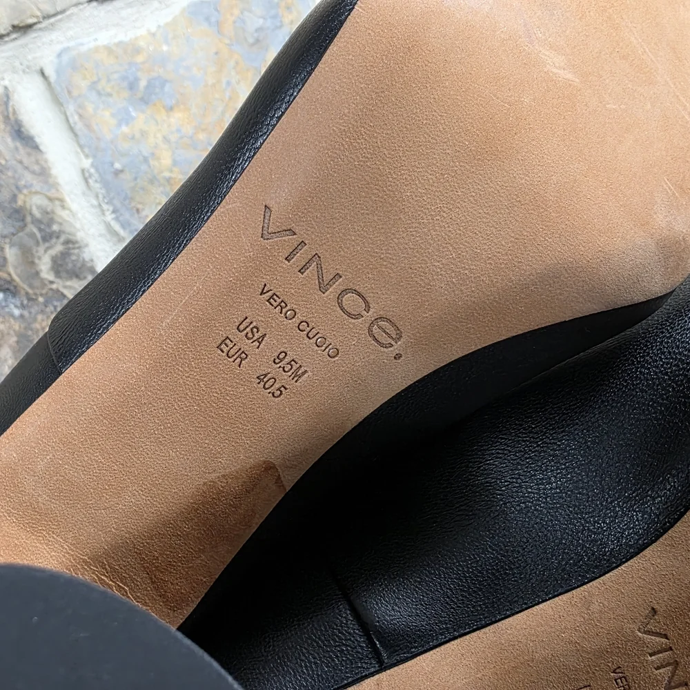 NEW Vince Harlow Leather Heeled Boots